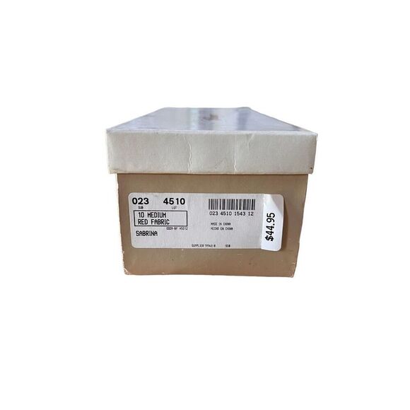 Worthington Red Fabric Square Toe Heels Womens Size 10 NEW - Picture 11 of 11